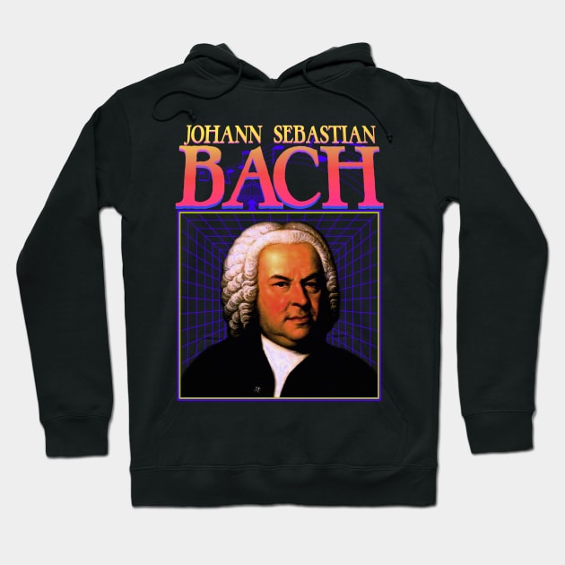 BACH 80's Band Design Hoodie by blueversion